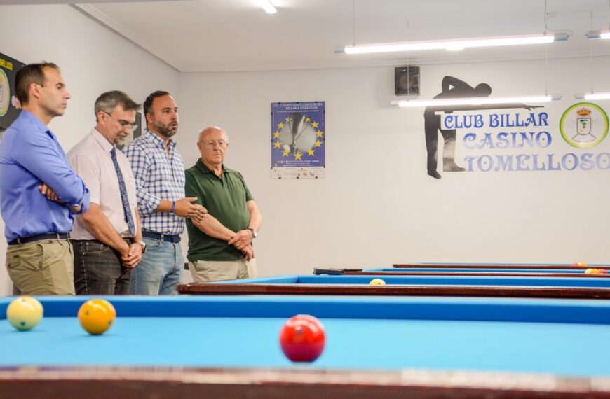 Inaugurado el recién remodelado Club de Billar Casino de Tomelloso que en la Feria y Fiestas albergará un campeonato de alto nivel