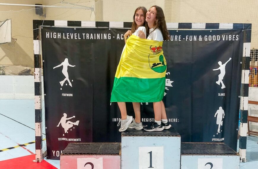 Las patinadoras tomelloseras Clara Serna e Inma García con destacada participación en la Competición Internacional de Inline Freestyle