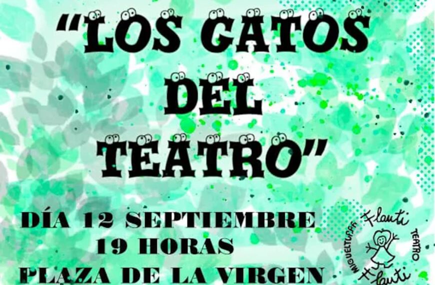 Teatro infantil “Los gatos del teatro” el 12 de septiembre en Miguelturra ¡evento gratuito!