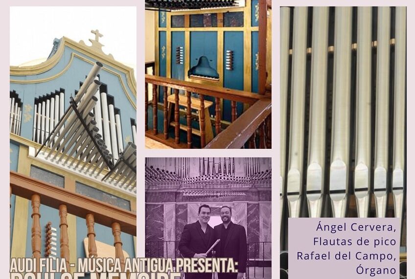 Audi Filia Música Antigua presentará «Doulce Memoire» en el marco del Ciclo Provincial de Conciertos de Órganos Barrocos en la Provincia de Albacete