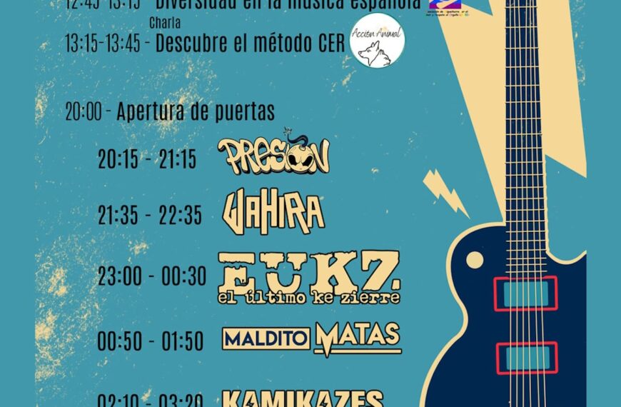 Horarios y actividades previas al Muxismo Rock 2023 en el Centro Joven de Miguelturra