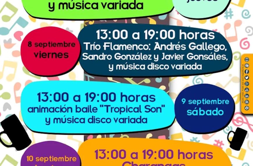 Vuelven los tradicionales «Bailes de la Jarrilla» al parque Doctor Fleming de Miguelturra  del 7  al 10 de septiembre