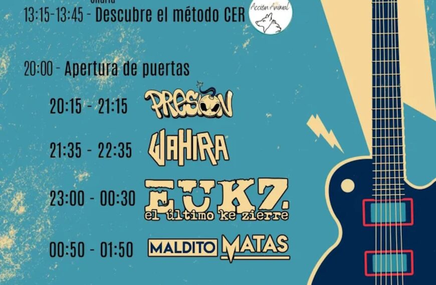 Presentado el cartel  del Festival Muxismo Rock 2023 que este 30 de septiembre se celebrará en el CERE de Miguelturra