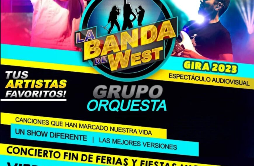 Concierto gratuito fin de ferias de “La Banda de West” el 15 de septiembre en el parque Doctor Fleming de Miguelturra