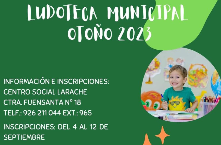 Ludoteca municipal de Ciudad Real otoño 2023 con inscripciones del 4 al 12 de septiembre