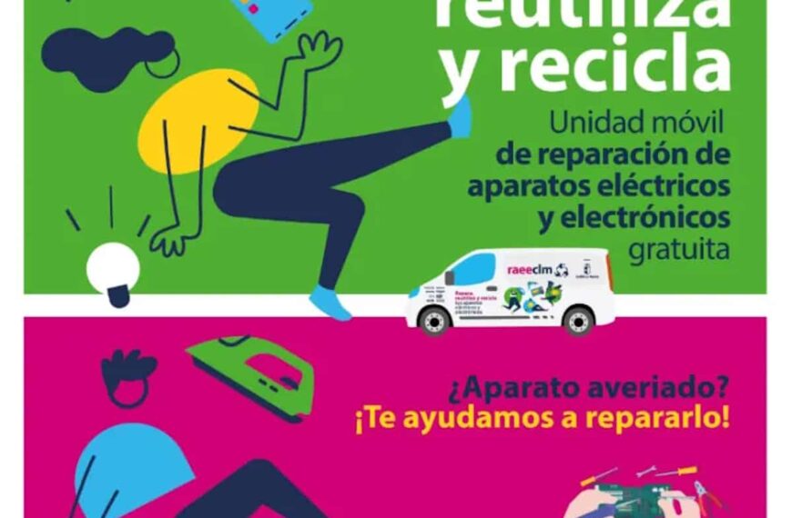 Taller gratuito itinerante «Repara, reutiliza, recicla» del 18 al 29 de septiembre con la furgoneta-taller itinerante en Miguelturra