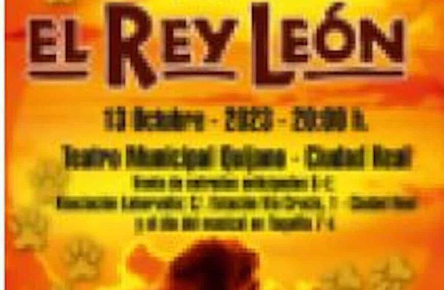 Musical inclusivo tributo al Rey León organizado por Laborvalía el 13 de octubre en el Teatro Municipal Quijano de Ciudad Real