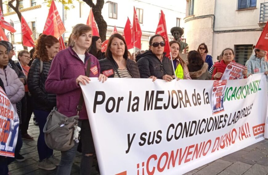 Movilización de las trabajadoras de Escuelas Infantiles por su convenio colectivo, caducado desde 2021