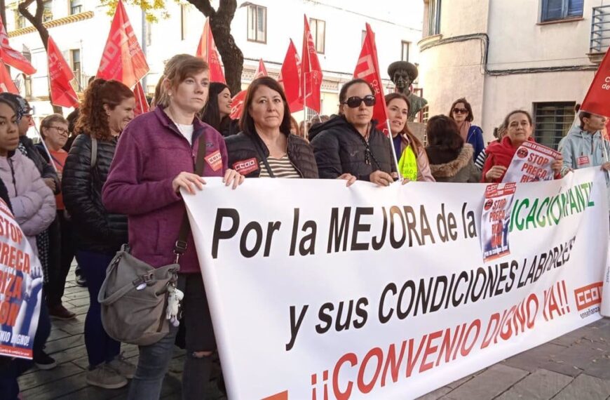 Trabajadoras de Escuelas Infantiles en Lucha por Convenio Justo, salarios dignos y reconocimiento profesional, CCOO Castilla-La Mancha.