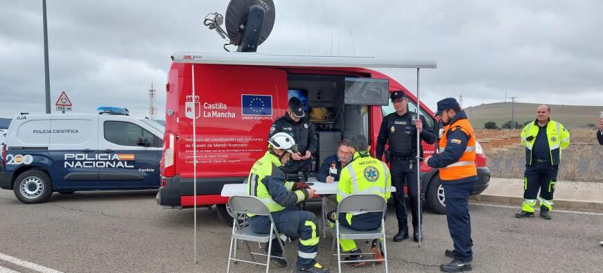 El Servicio de Emergencias 1-1-2 se une al segundo simulacro general en el aeropuerto de Ciudad Real