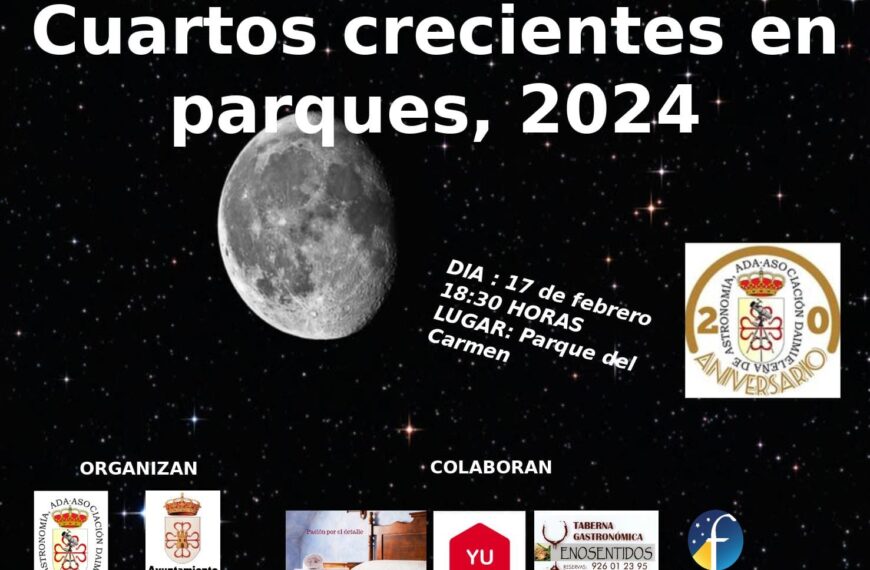 La Asociación Daimieleña de Astronomía prepara la observación “Cuartos crecientes en parques”