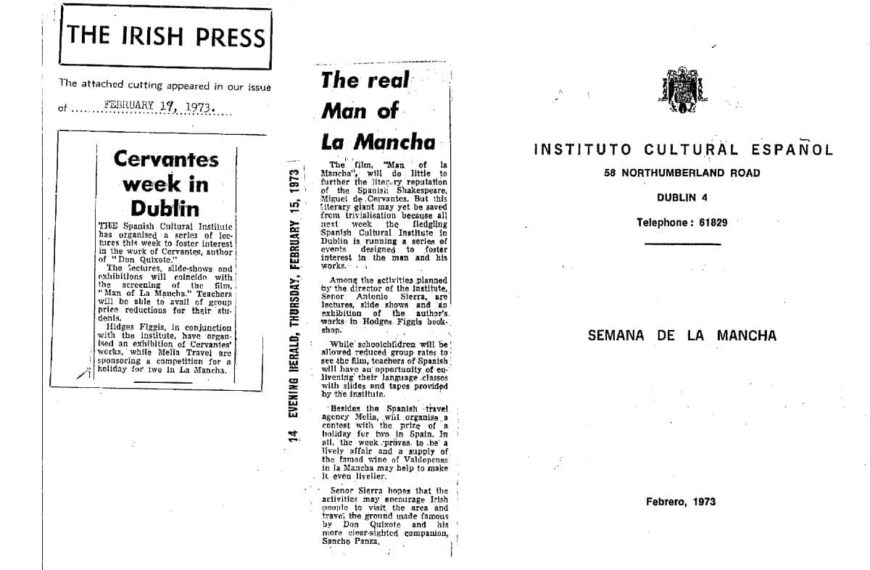 La Semana de La Mancha de Dublín, Irlanda, en 1973