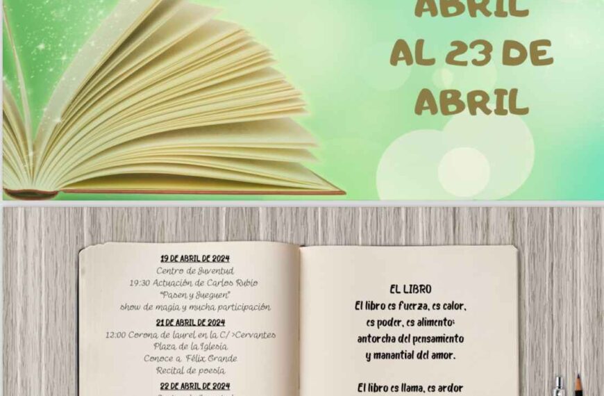 Actuaciones, recitales y una merienda para celebrar el Día del libro