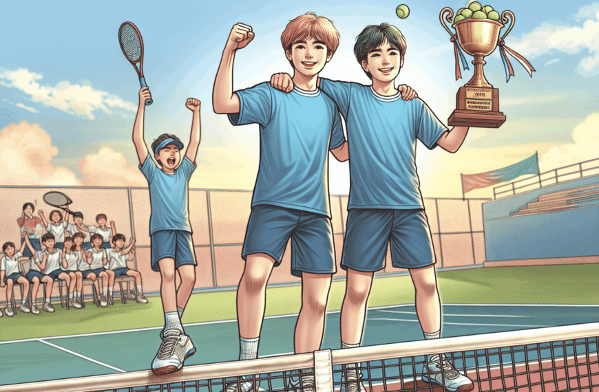 Manuel Acosta y Ana Romero triunfan en el campeonato regional alevín escolar de tenis