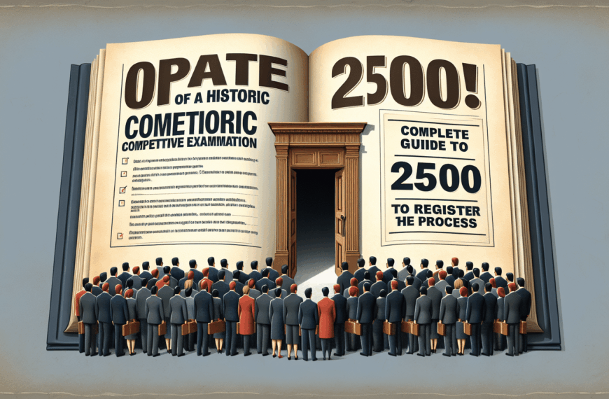 Convocatoria Histórica: 2.500 Oportunidades en el Examen de Oposición – Tu Guía de Inscripción tras 3 Décadas