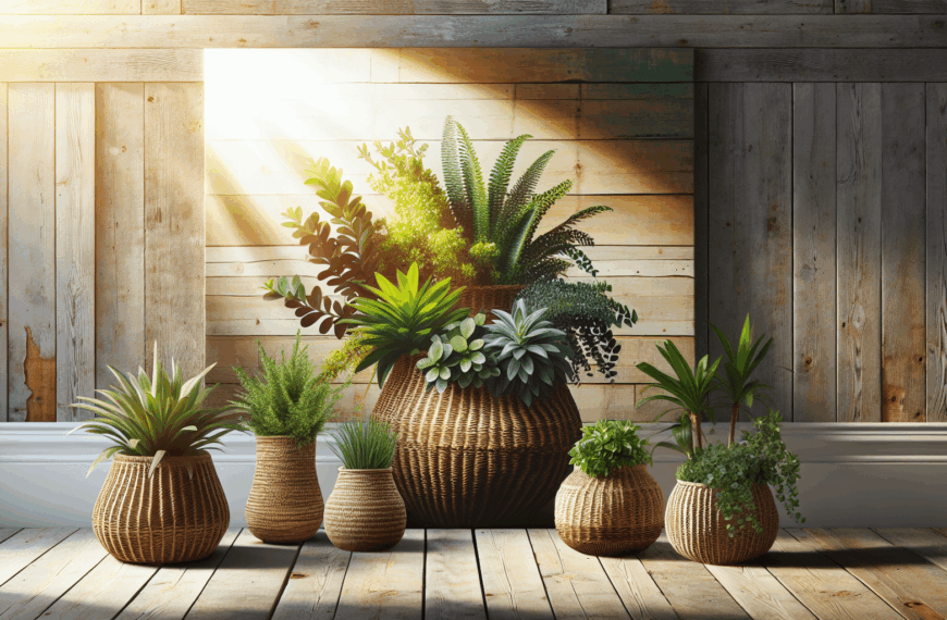 Transforma tu Hogar en un Refugio Bohemio con Estos 5 Maceteros de Mimbre