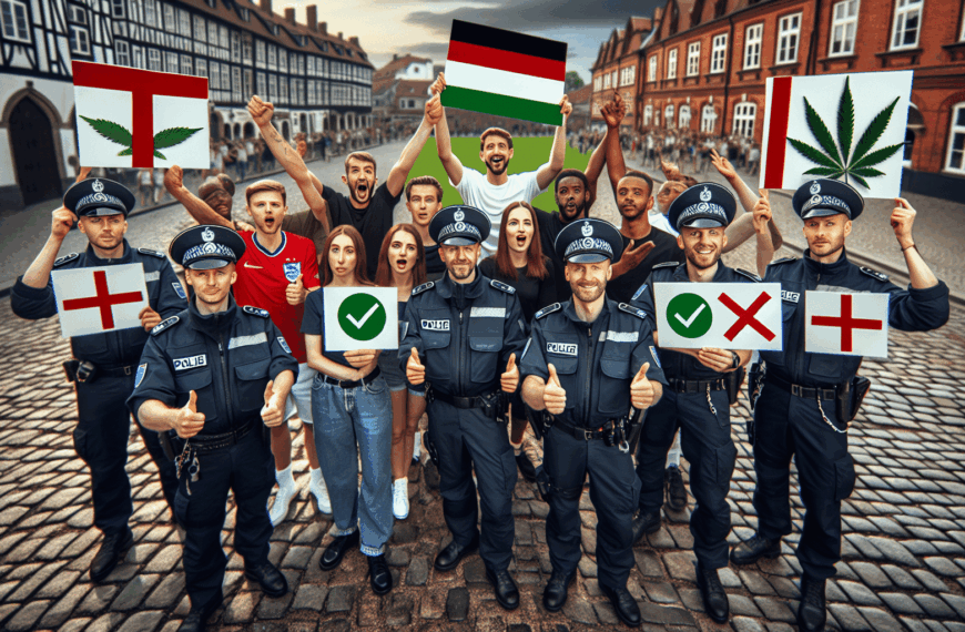 Policía Alemana a Aficionados Ingleses: Permitido el Cannabis, Prohibido el Alcohol