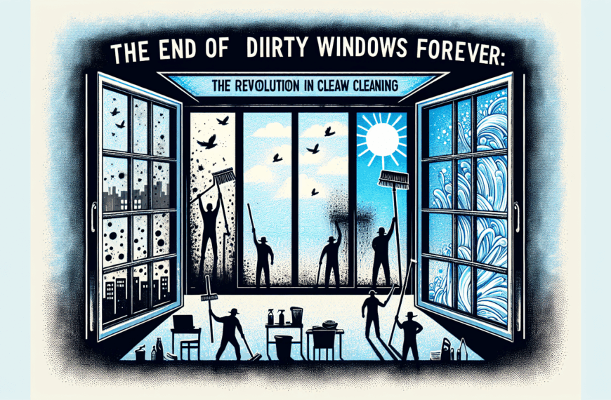 Innovación Revolucionaria: Dile Adiós Definitivamente a las Ventanas Sucias