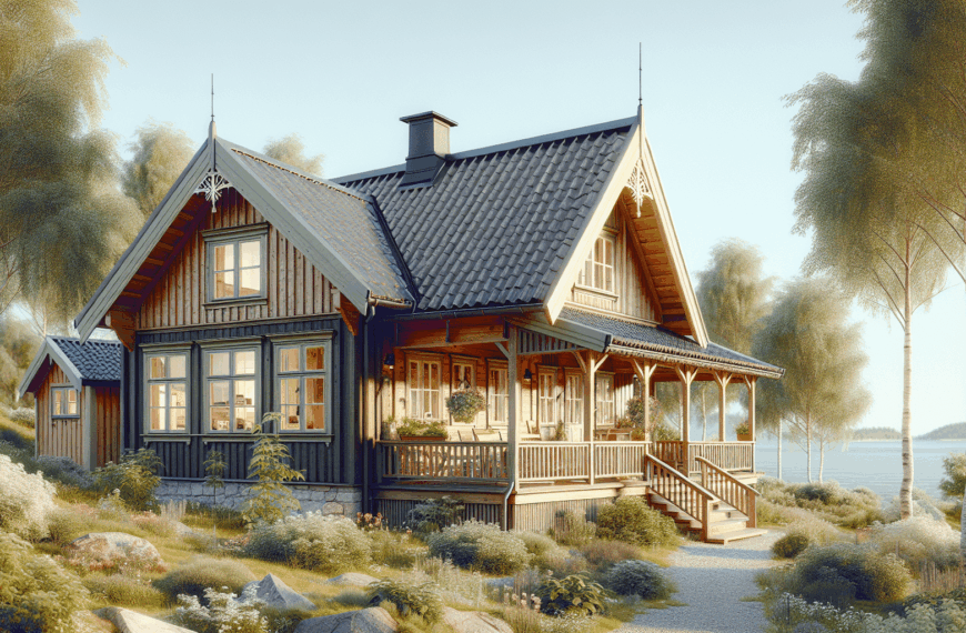 Un Refugio Natural en Suecia: Cabaña de Vacaciones con Anexo para Invitados