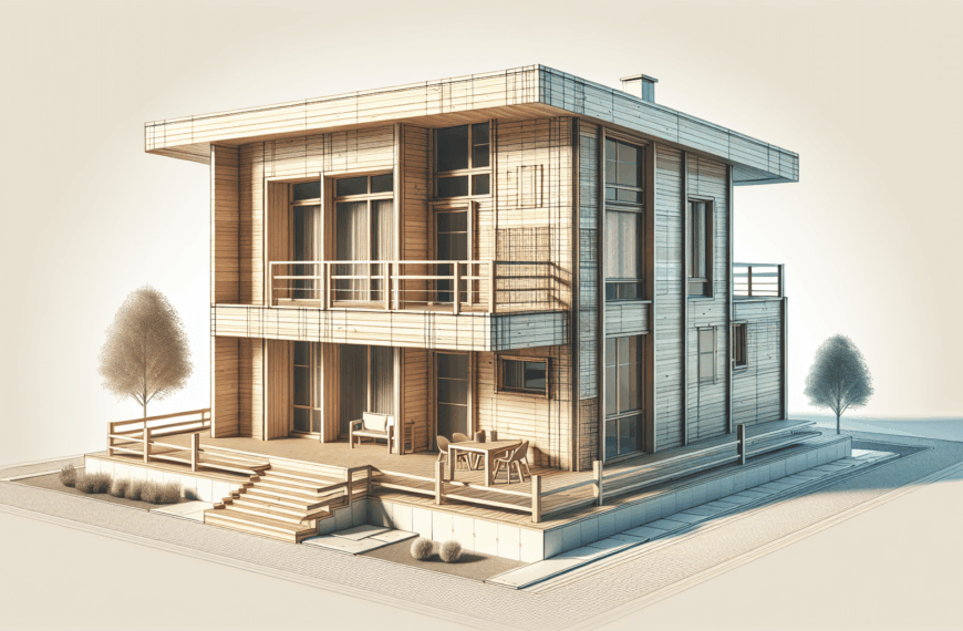 Casa Moderna de Madera de Dos Pisos por solo 7000 Euros