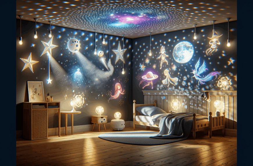 Cinco Proyectores de Luz para Transformar el Dormitorio Infantil en un Mundo de Fantasía