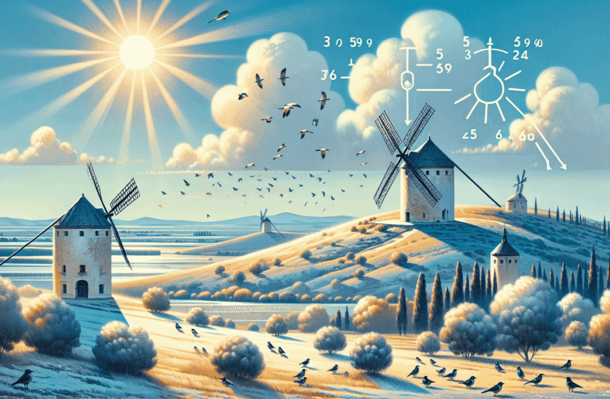 Domingo Soleado en Castilla-La Mancha con Descenso de Temperaturas Mínimas