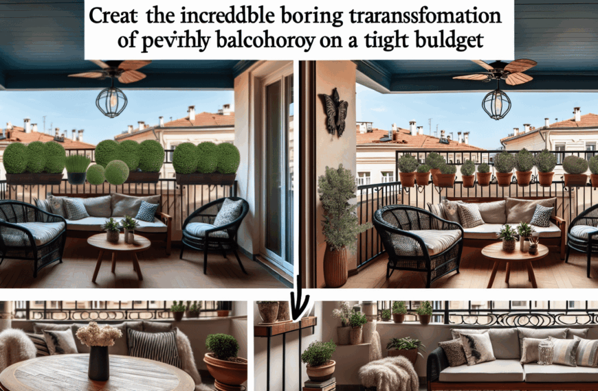 De Balcón Monótono a Refugio Estiloso: Rediseño con Elegancia y Comodidad sin Desgastar tu Bolsillo
