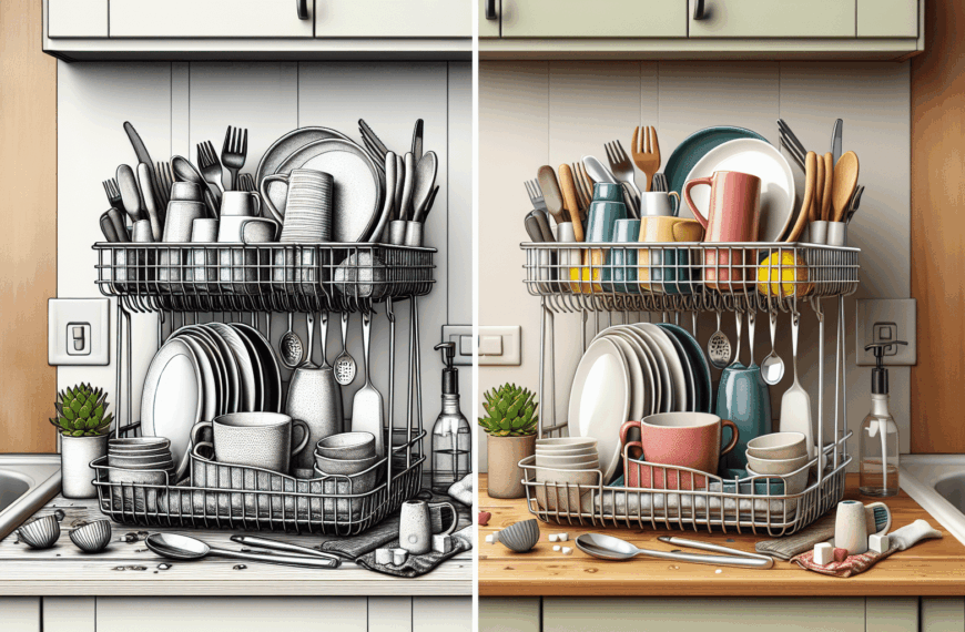 Escurreplatos Portátil: Mantén Tu Encimera Libre de Desorden Fácilmente