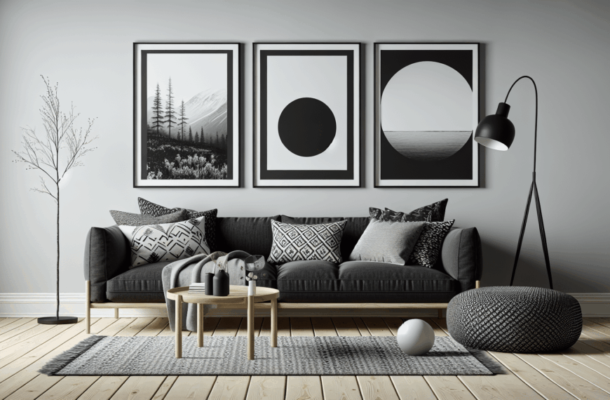 Transforma tu Hogar: Decoración Minimalista Nórdica en Blanco, Negro y Gris