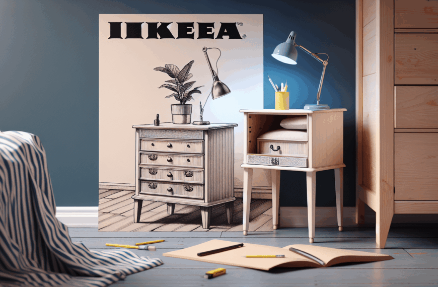 Mesita de Noche de Ikea: Un Toque Retro Pin-Up con Funcionalidad Moderna