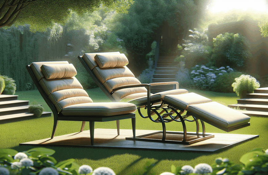 Elegancia Multifuncional: Silla Convertible en Tumbona de Jardín, Sin Necesidad de Instalación