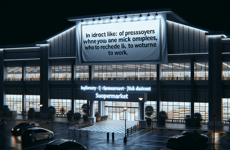 Polémica en Carrefour por Carteles que Presionan a Empleados Enfermos