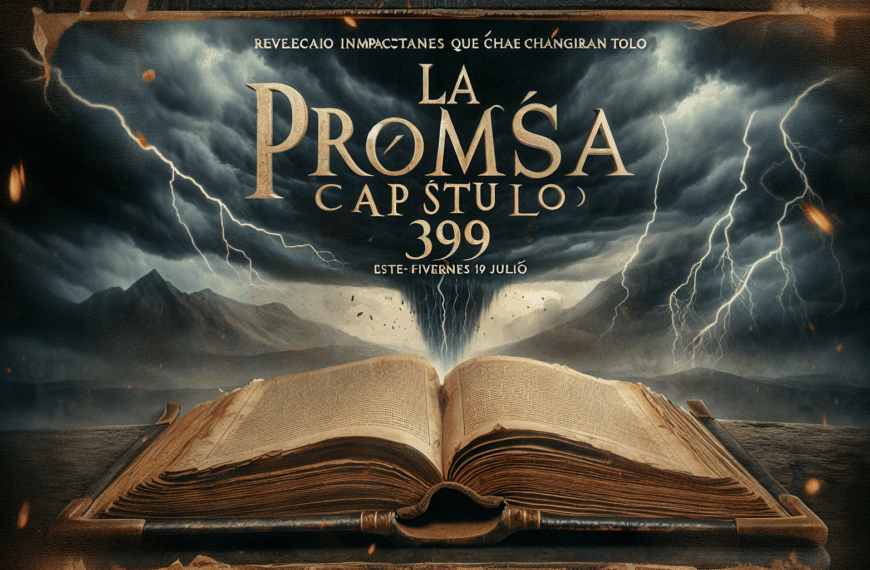 La Promesa capítulo 399: Revelaciones impactantes y Decisiones que cambiarán todo este viernes, 19 de julio