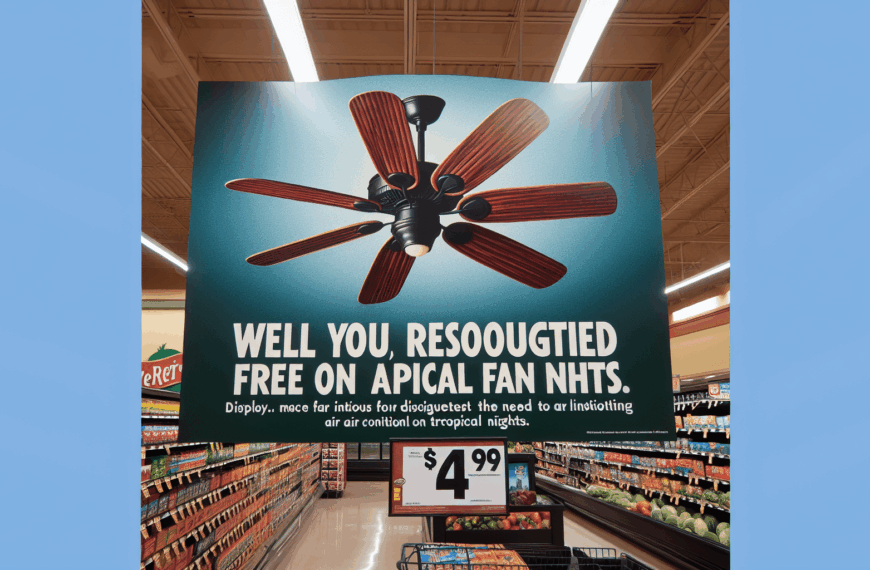 Aldi Presenta Ventilador de Techo: La Solución Perfecta para Noches Tropicales sin Aire Acondicionado