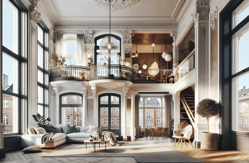 Apartamento Histórico Renacido: Elegancia Moderna en Edificio Danés de 1878 en Copenhague