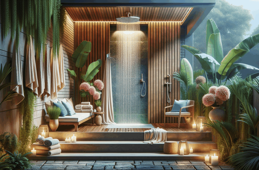 Transforma Tu Balcón en un Oasis de Relax con esta Exclusiva Ducha Exterior de Leroy Merlin