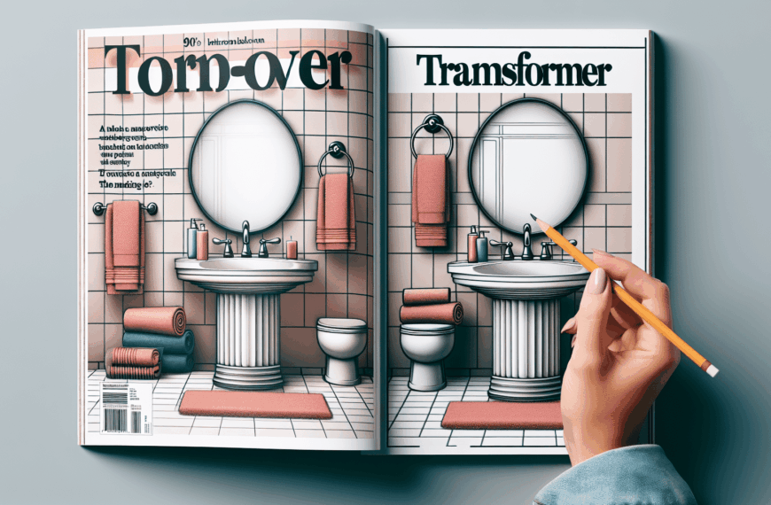 "Revive el Encanto de los 90 en tu Baño: Renovación Sin Obras y con Estilo"