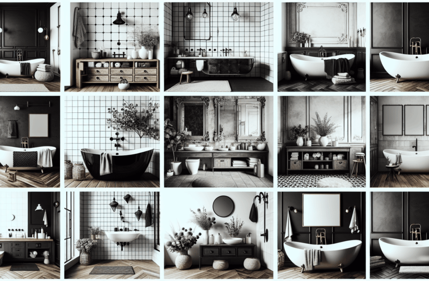 Inspiraciones Modernas para Baños en Blanco y Negro: Elegancia y Estilo Atemporal