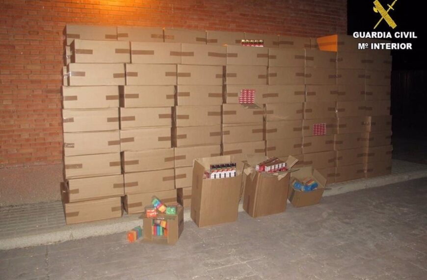 Incautación de Casi 7.000 Cajetillas de Tabaco Ilegales en Almuradiel Valoradas en 400.000 Euros