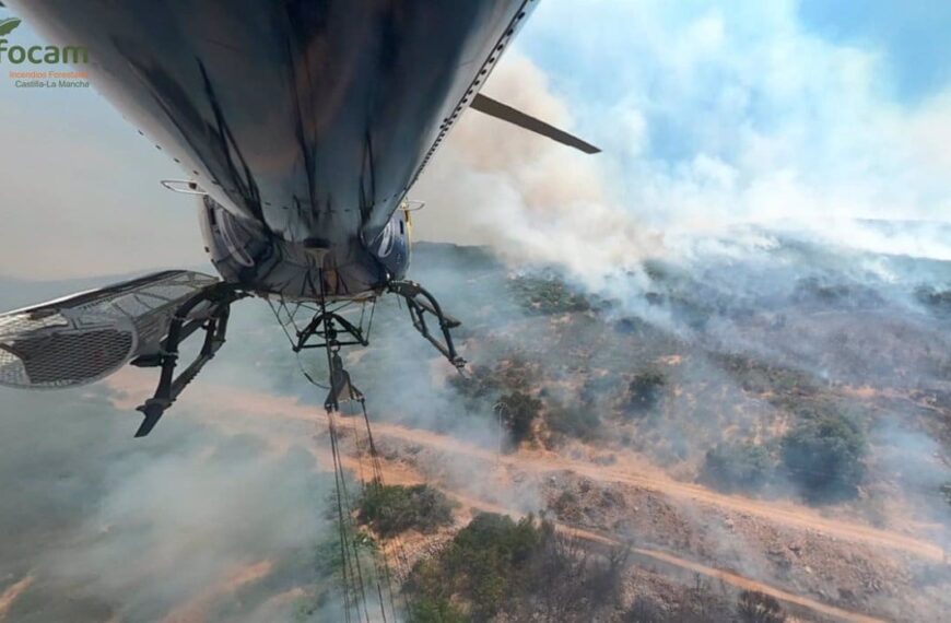 Incendio en Argamasilla de Calatrava Escala a Nivel 1 por Riesgo de Afectación a Infraestructuras