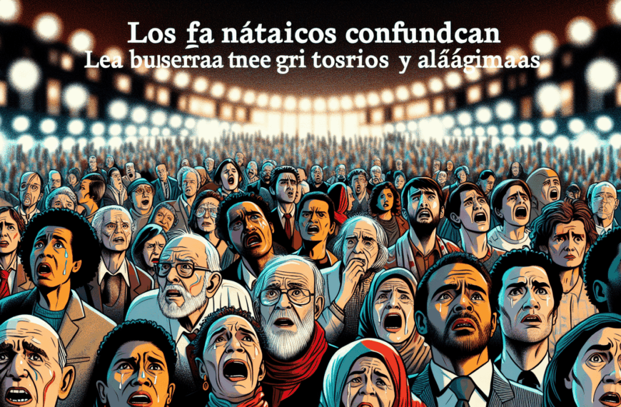 Los fanáticos confundidos la buscan desesperadamente entre gritos y lágrimas