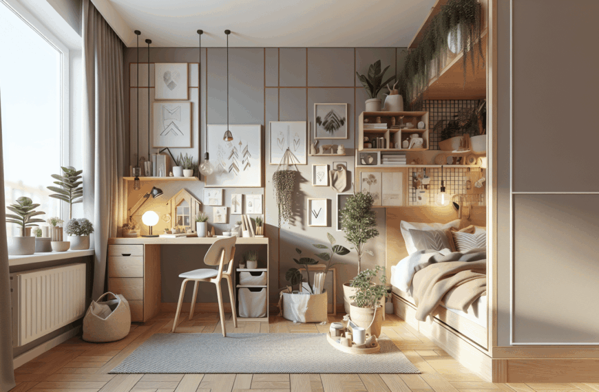 Santuario Nórdico de 30 m²: Estilo y Funcionalidad para la Vida Estudiantil