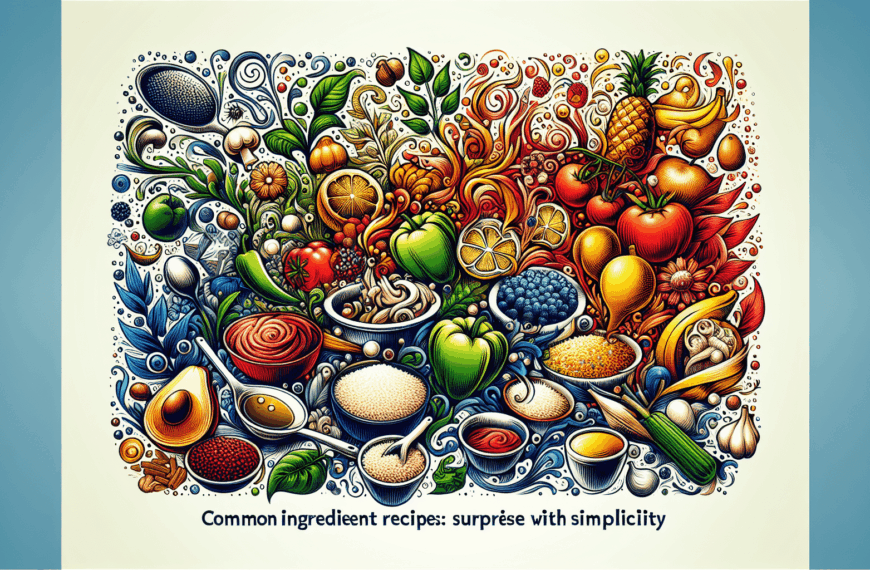 Cocina Sorprendente: Recetas Sencillas con Ingredientes Comunes