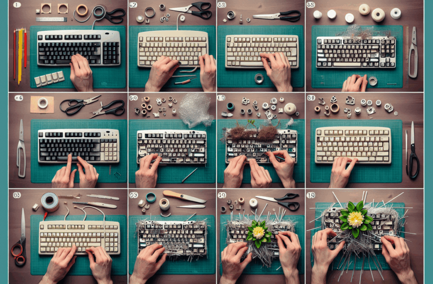 Crea Una Decoración Única y Personalizada: Transforma Tu Viejo Teclado en una Obra de Arte DIY