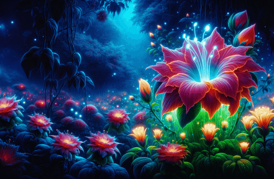 Transforma tu Jardín: Descubre la Flor Nocturna que Brilla con Fluorescencia