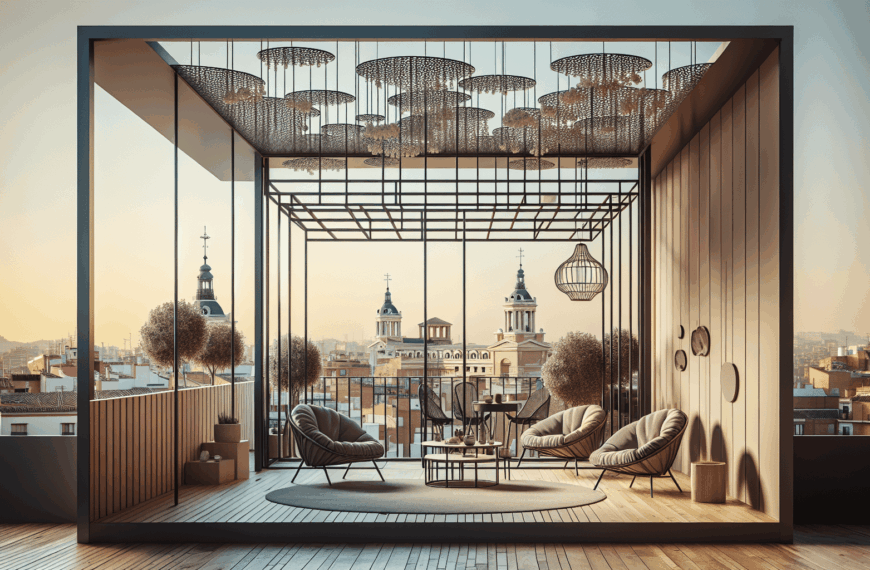 Encantador Refugio Minimalista con Terraza en el Vibrante Centro de Madrid