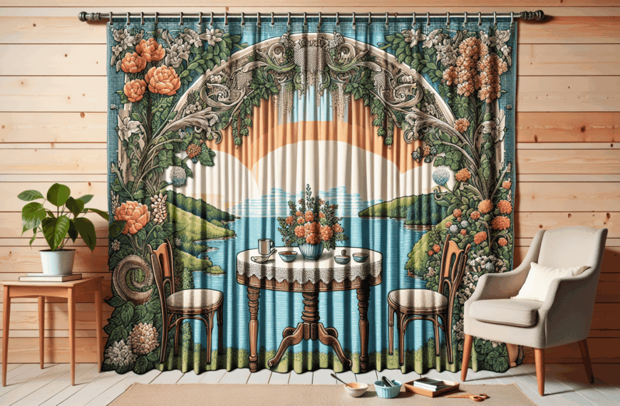 Transformación Asombrosa: Una Antigua Mesa Revive con la Magia de una Cortina de Ducha