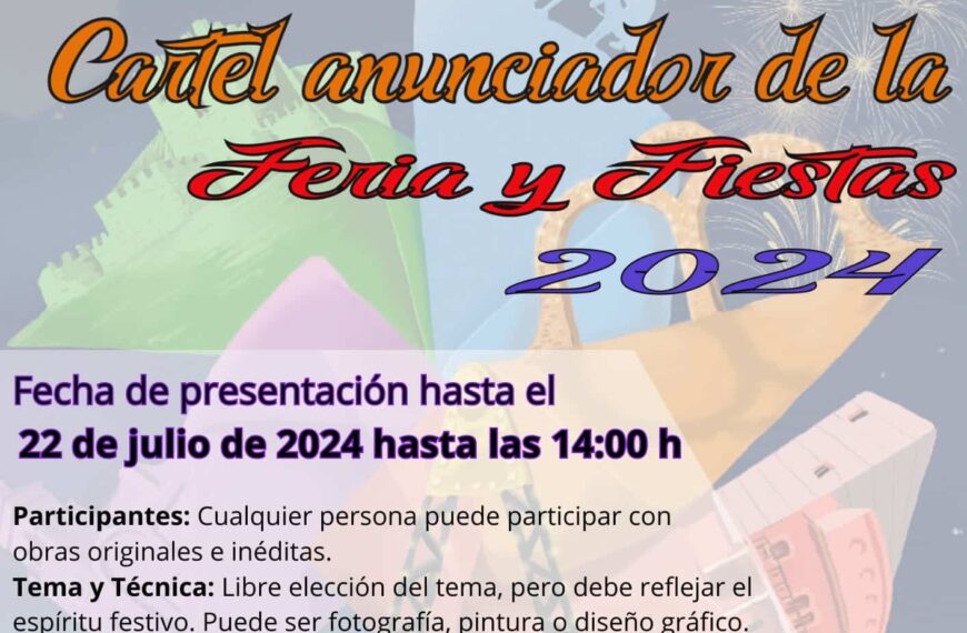 Argamasilla de Alba convoca el concurso de cartel para la Feria y Fiestas 2024