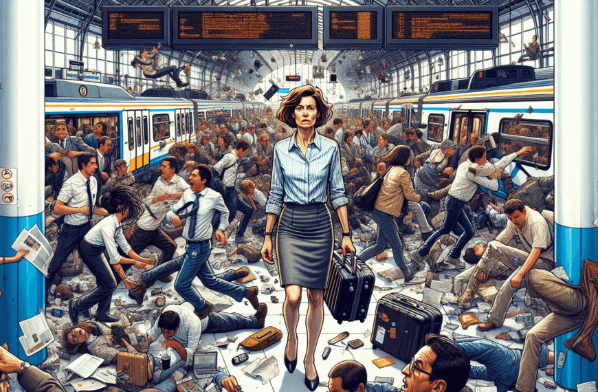 María Patiño Atrapada en el Torbellino de Desorden: Un Día de Caos en la Estación de Chamartín