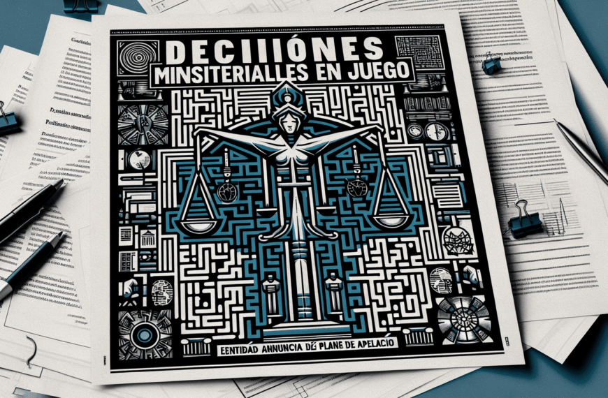 Entidad Retadora: Planes de Apelación Frente a Decisiones Ministeriales